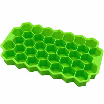 1Pcs Honeycomb 37 Lattice Cube Tray Maker without Lid DIY Ice Mold